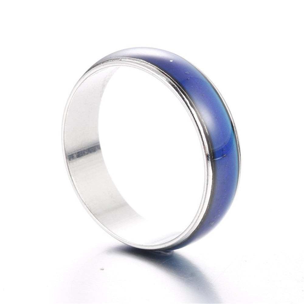 Stainless Steel Color Changing Mood Ring Temperature Rings For Women and Men